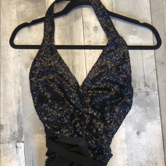 Dress The Population Black Sequin Maxi Dress - Picture 2 of 4